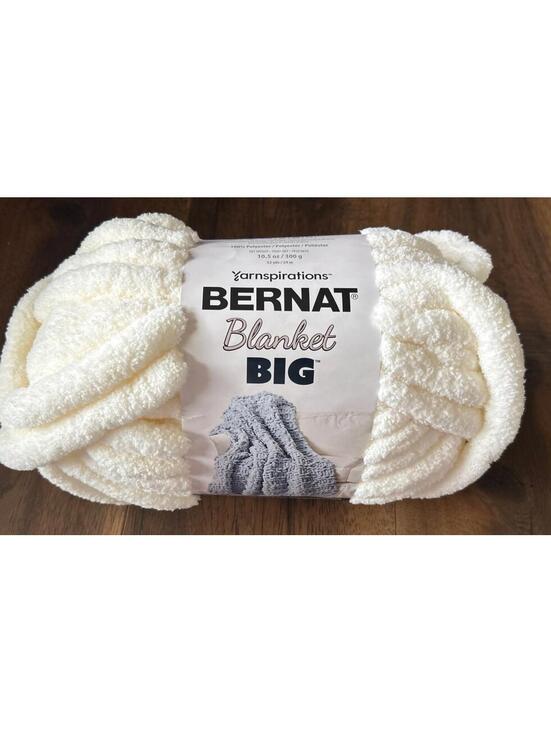 BERNAT Other - Bernat Big Blanket Yarn Yarnspirations 32 Yd Vintage White Cream Knitting #7